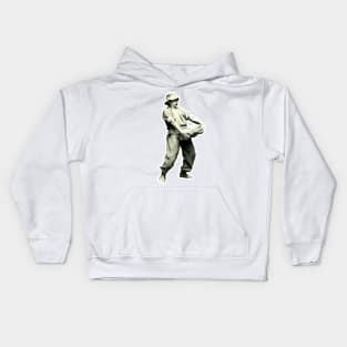 Carrying stone - Elderly worker Kids Hoodie